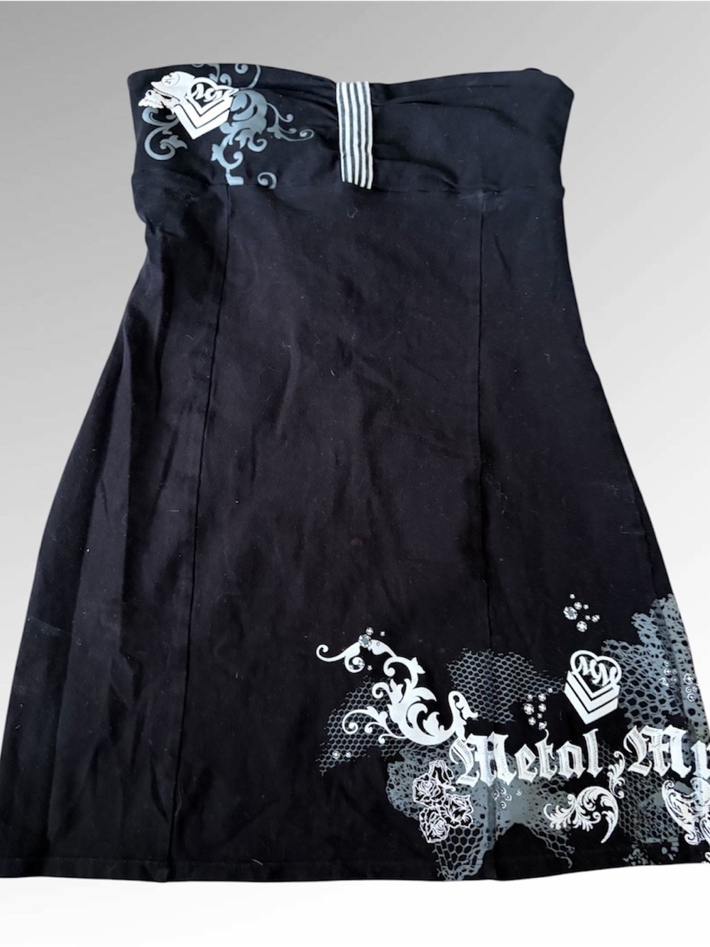 Y2K Metal Mulisha 2000s Gothic
Tube StraplessTop Dress